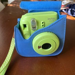 Instax Mini 9 Camera with blue case